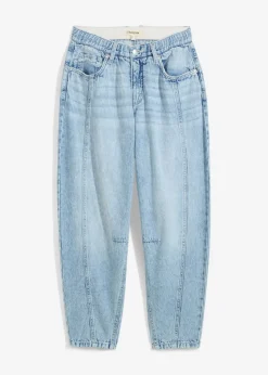 Mujer bonprix bonprix Vaqueros barrel, mid waist, low stretch, cropped