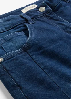 bonprix bonprix Vaqueros>Vaqueros barrel, mid waist Azul piedra usado