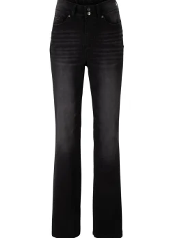 bonprix bonprix Vaqueros>Vaqueros bootcut, mid waist, moldeadores denim negro