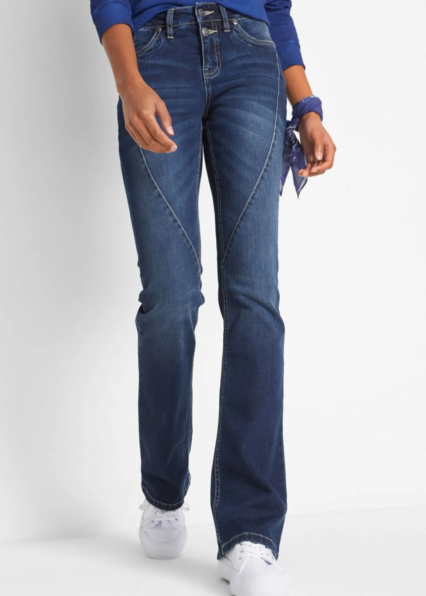 Mujer bonprix bonprix Vaqueros bootcut mid waist, elásticos