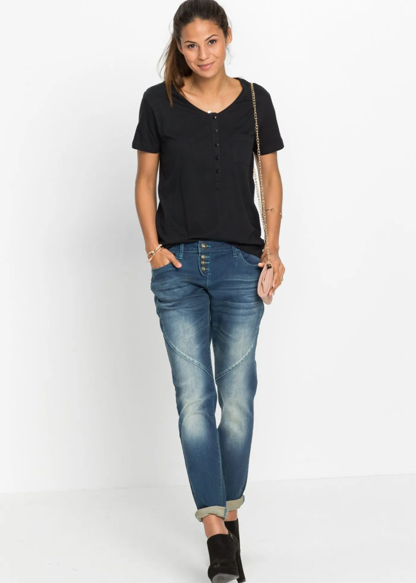 Mujer bonprix bonprix Vaqueros boyfriend, low waist, stretch