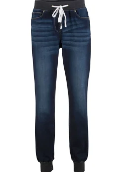 bonprix bonprix Vaqueros>Vaqueros boyfriend, mid waist, cintura cómoda Vaquero oscuro