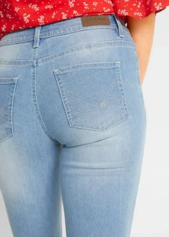 Mujer bonprix bonprix Vaqueros capri elásticos, cómodos, 2 unidades