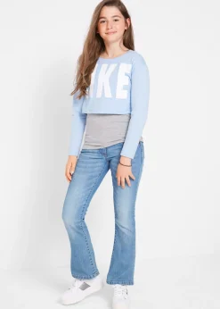 Niños bonprix bonprix Vaqueros con corte bootcut y talle medio