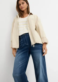 Mujer bonprix bonprix Vaqueros con pernera ancha, mid waist, con cintura cómoda