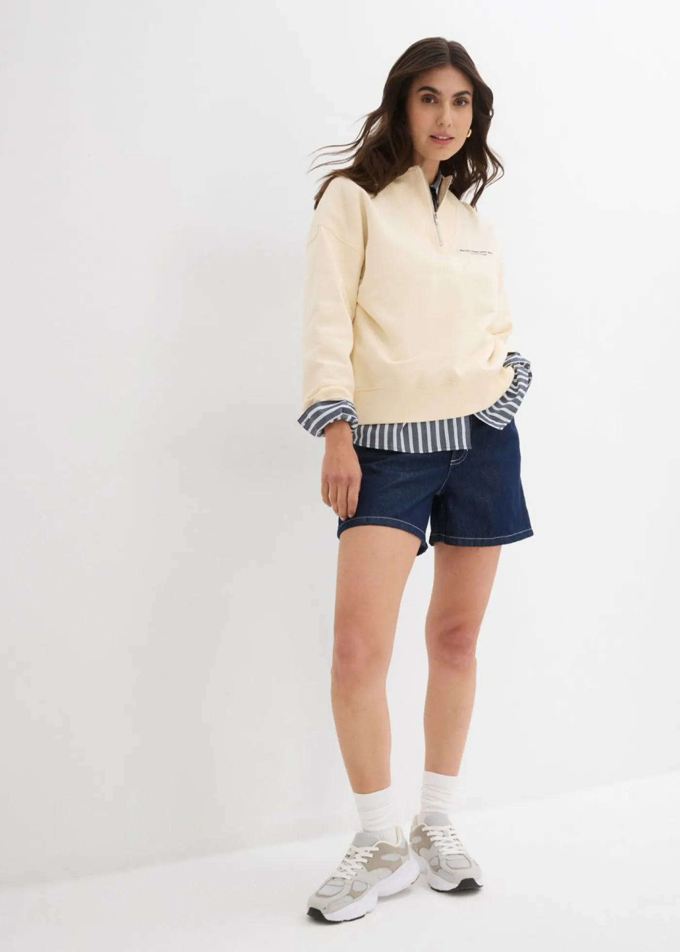 Mujer bonprix bonprix Vaqueros cortos poco elásticos con talle alto