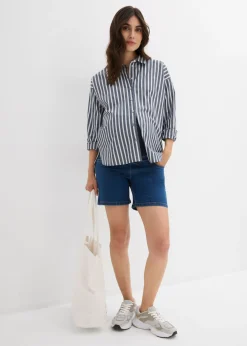 Mujer bonprix bonprix Vaqueros cortos premamá de denim elástico de algodón