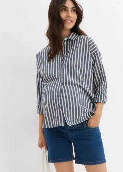 Mujer bonprix bonprix Vaqueros cortos premamá de denim elástico de algodón