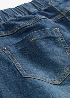 bonprix bonprix Vaqueros>Vaqueros de algodón con talle medio y corte slim Azul oscuro vaquero