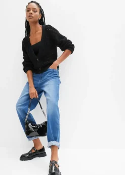 Mujer bonprix bonprix Vaqueros de algodón ecológico con talle alto y corte barrel