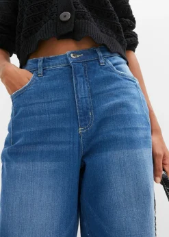 Mujer bonprix bonprix Vaqueros de algodón ecológico con talle alto y corte barrel