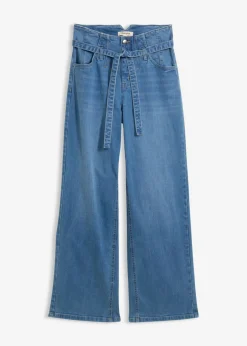 Mujer bonprix bonprix Vaqueros de algodón orgánico con perneras recta y talle alto