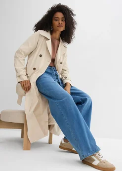 Mujer bonprix bonprix Vaqueros de algodón orgánico con perneras recta y talle alto