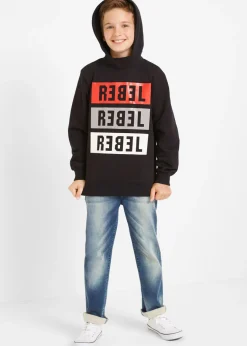 Niños bonprix bonprix Vaqueros de chándal sin cierre, regular fit, straight