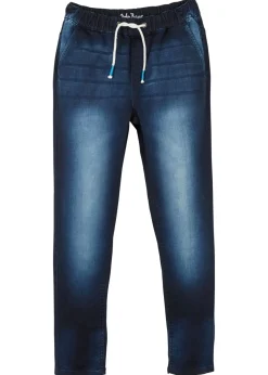 Niños bonprix bonprix Vaqueros de chándal sin cierre, regular fit, straight