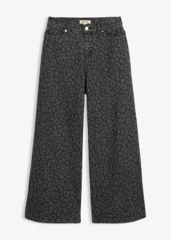 Mujer bonprix bonprix Vaqueros de pernera ancha, mid waist