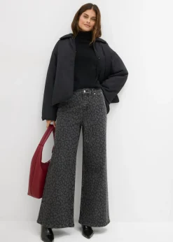 Mujer bonprix bonprix Vaqueros de pernera ancha, mid waist