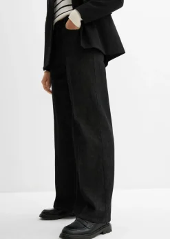 Mujer bonprix bonprix Vaqueros de pernera ancha, mid waist