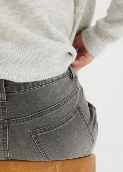 Mujer bonprix bonprix Vaqueros de pernera ancha, mid waist, elástico