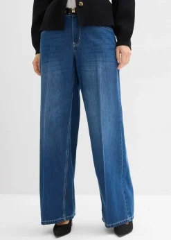 Mujer bonprix bonprix Vaqueros de pernera ancha, mid waist