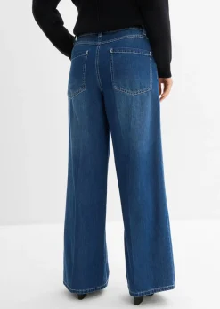 Mujer bonprix bonprix Vaqueros de pernera ancha, mid waist