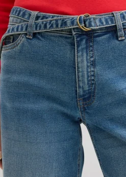 Mujer bonprix bonprix Vaqueros de pernera ancha, mid waist, largo completo