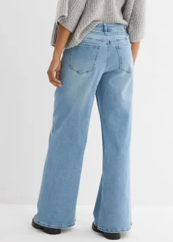 Mujer bonprix bonprix Vaqueros de pernera ancha, mid waist