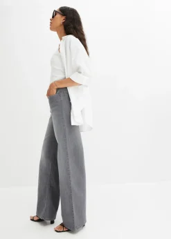 Mujer bonprix bonprix Vaqueros de pernera ancha, high waist