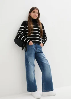 Niños bonprix bonprix Vaqueros de pernera ancha, mid waist