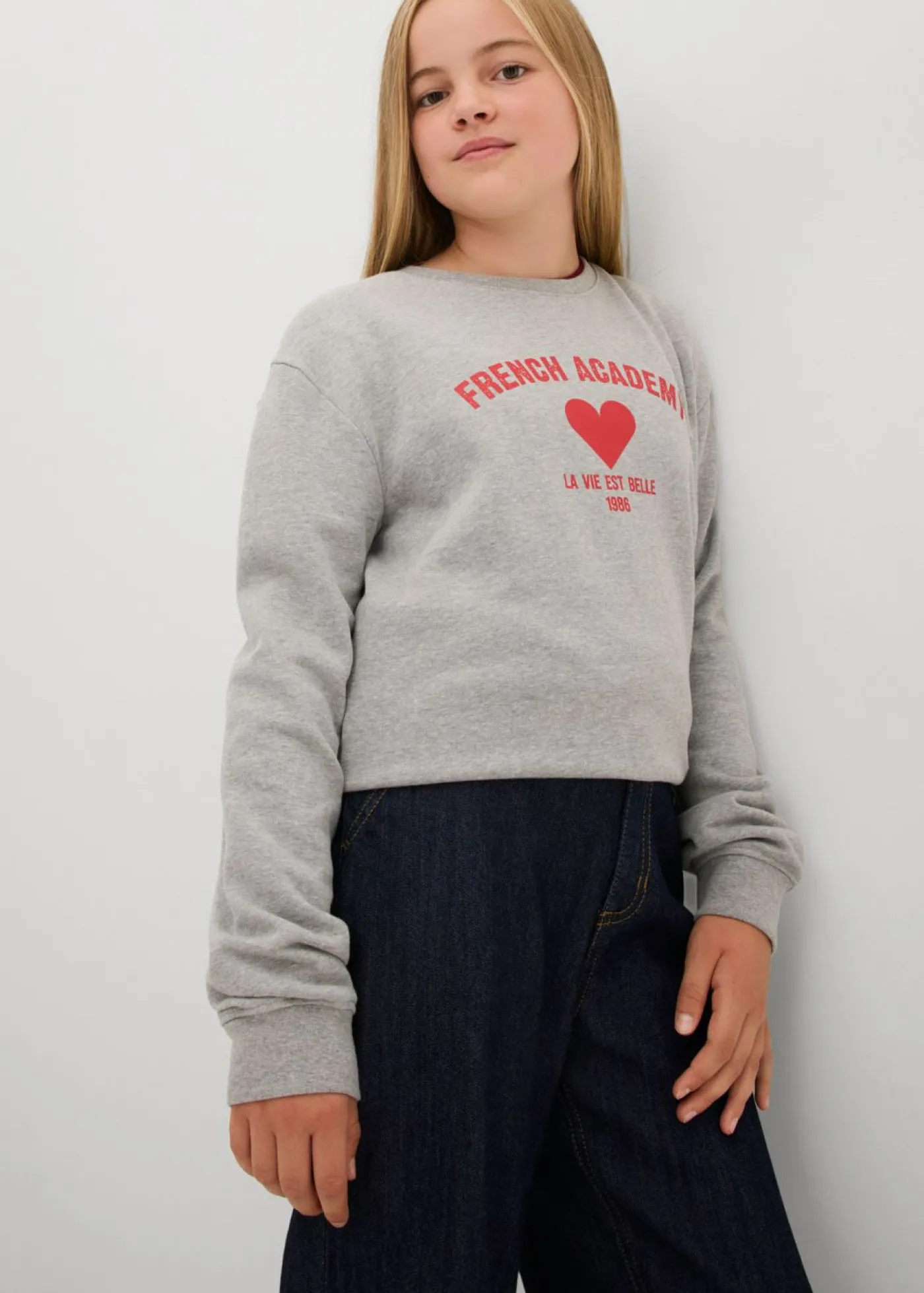 bonprix bonprix Ropa 9 A 16 Años·Jeans>Vaqueros de pernera ancha, mid waist Azul oscuro denim