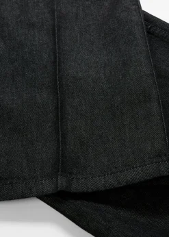 bonprix bonprix Vaqueros>Vaqueros de pernera ancha, mid waist negro denim usado