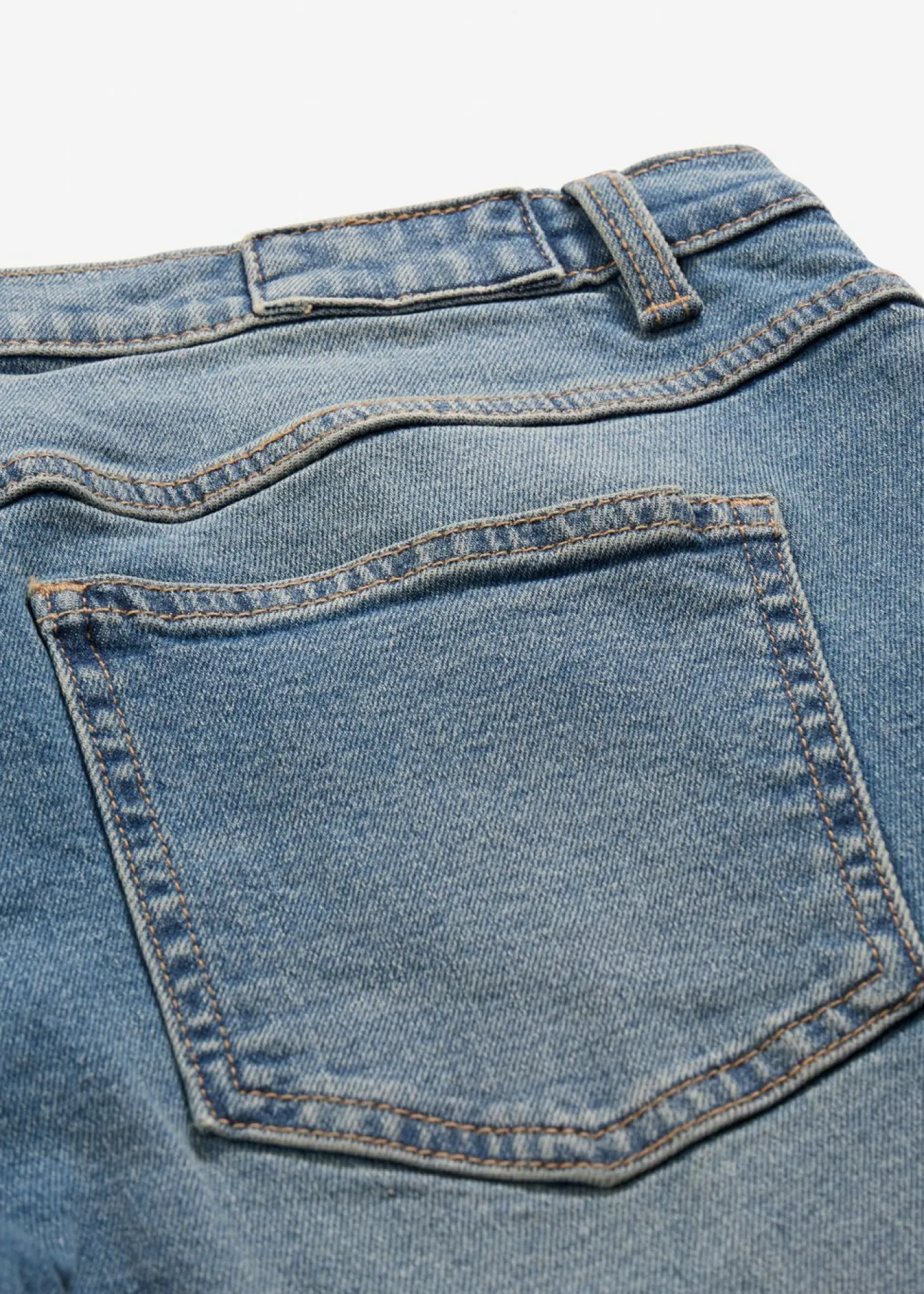 bonprix bonprix Tallas Pequeñas|Vaqueros>Vaqueros de pernera ancha, mid waist, largo completo azul medio denim