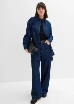 Mujer bonprix bonprix Vaqueros de pernera ancha, high waist