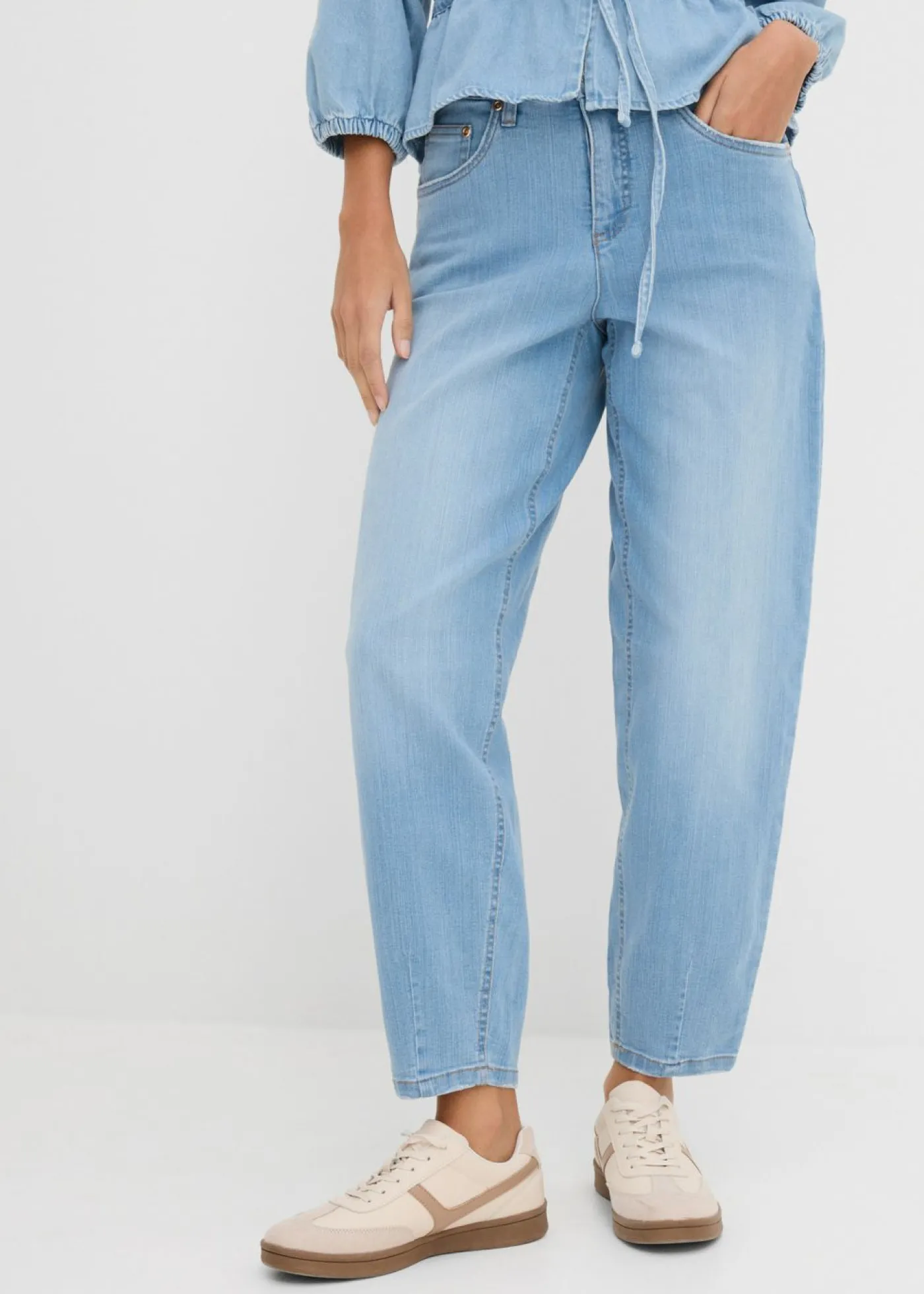 bonprix bonprix Vaqueros>Vaqueros elásticos Denim claro usado