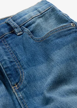 bonprix bonprix Ropa 9 A 16 Años·Jeans>Vaqueros elásticos con cintura ajustable y corte pitillo/recto Azul piedra