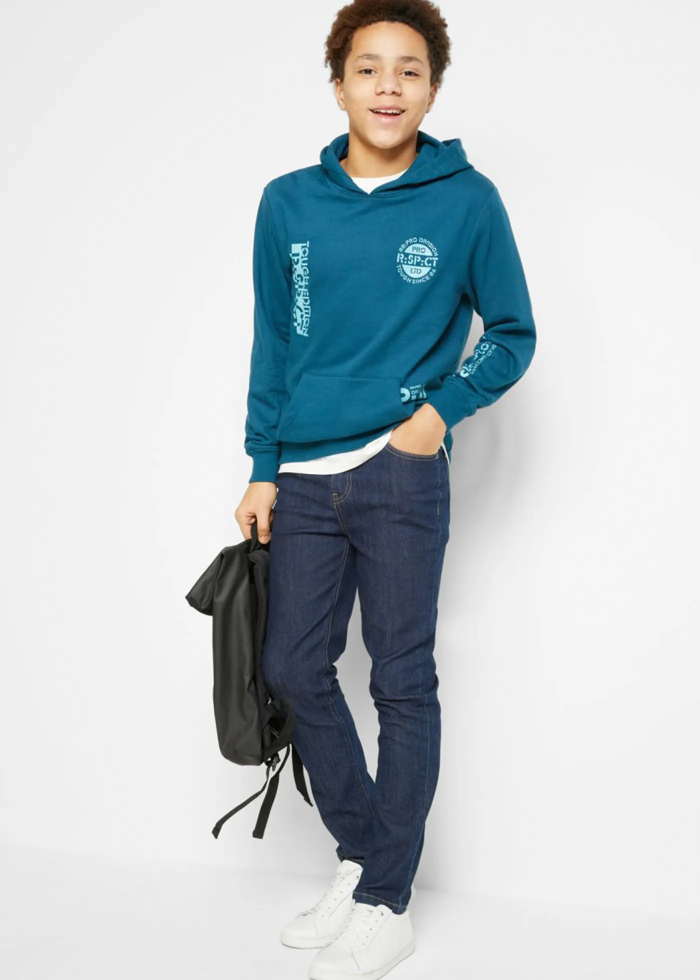 Niños bonprix bonprix Vaqueros elásticos con cintura ajustable, slim fit, straight