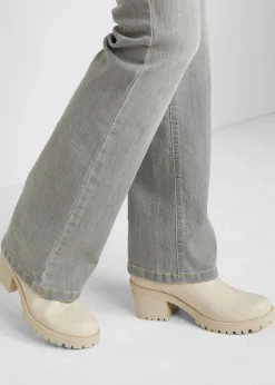 Mujer bonprix bonprix Vaqueros elásticos con corte bootcut y talle medio