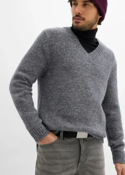 Hombre bonprix bonprix Vaqueros elásticos con corte regular, cinturón y diseño recto