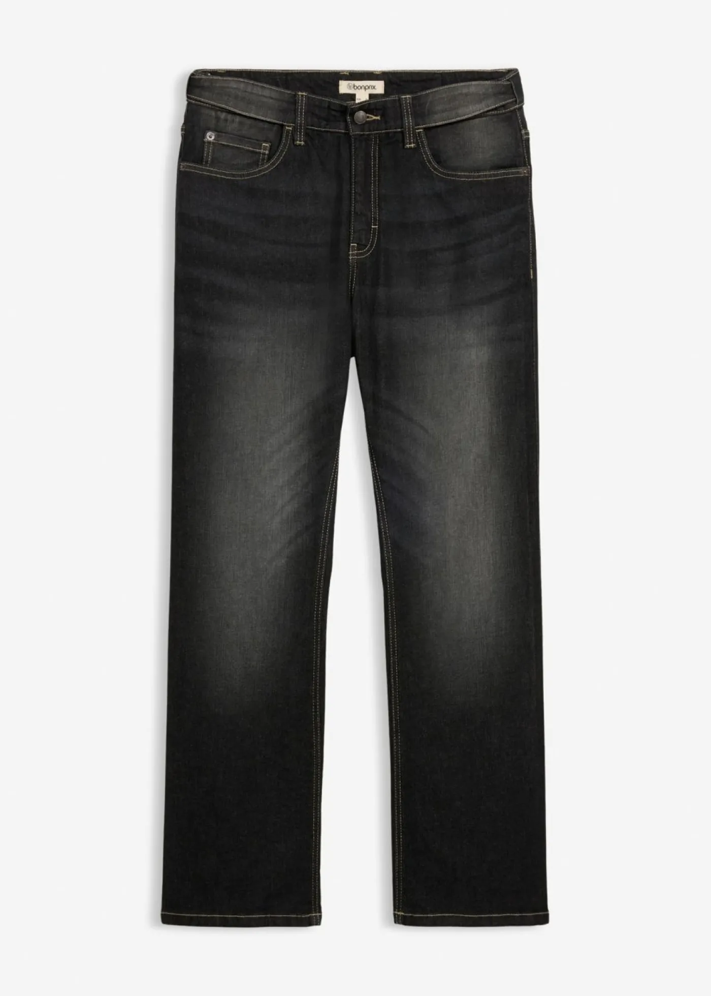 Hombre bonprix bonprix Vaqueros elásticos con corte clásico, cinturilla elástica y diseño bootcut