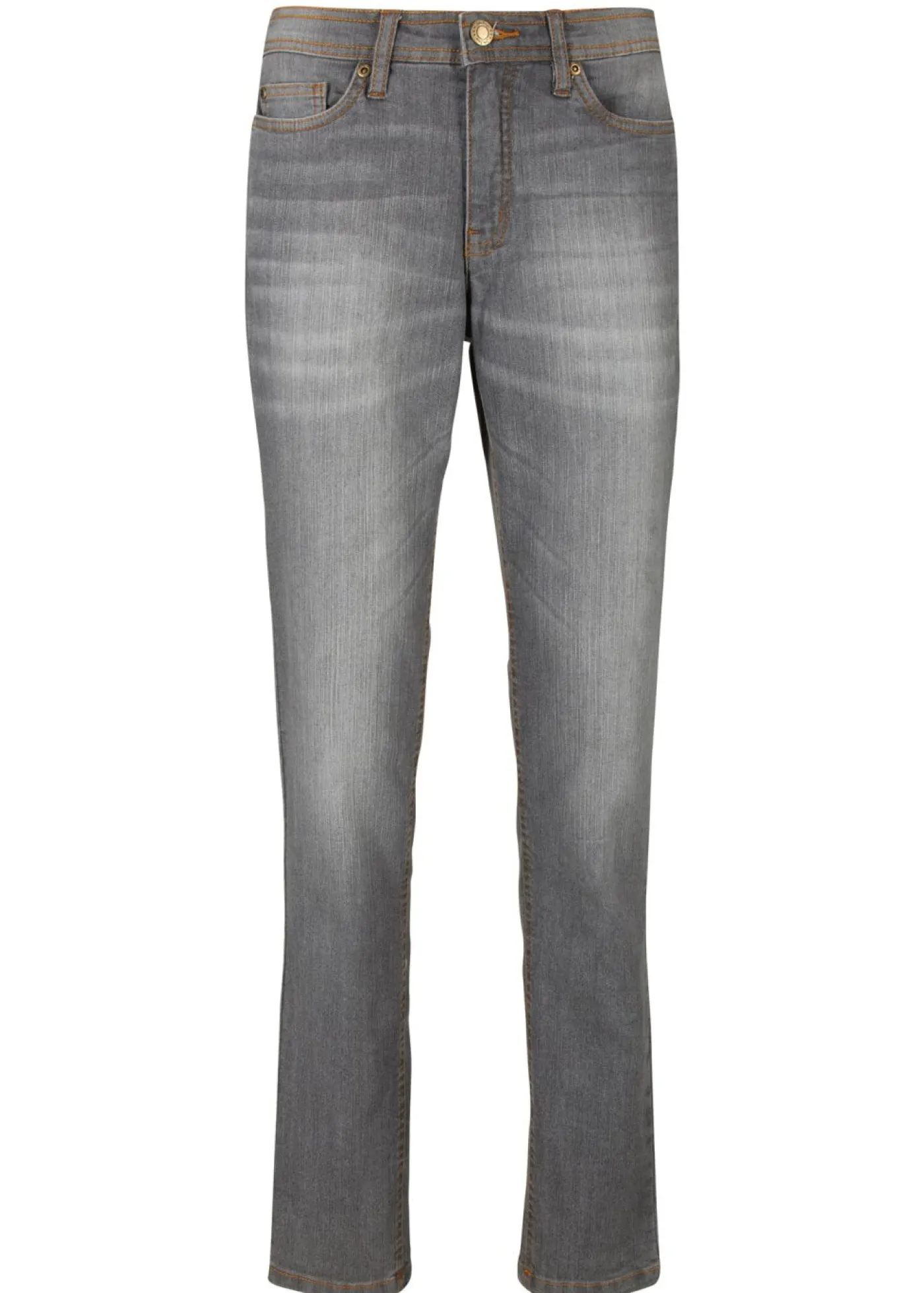 bonprix bonprix Vaqueros>Vaqueros elásticos con corte mom y talle medio Denim gris usado