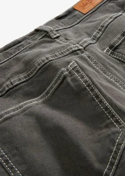 bonprix bonprix Vaqueros>Vaqueros elásticos de cintura alta y corte mom Denim gris oscuro desgastado