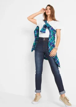 Mujer bonprix bonprix Vaqueros elásticos de corte slim y talle alto