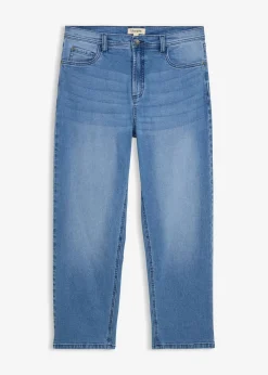 Hombre bonprix bonprix Vaqueros elásticos de corte holgado y recto