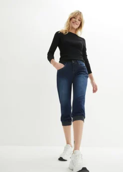 Mujer bonprix bonprix Vaqueros elásticos de corte capri