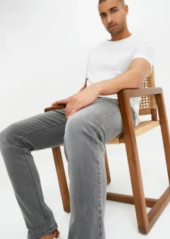 Hombre bonprix bonprix Vaqueros elásticos de corte slim y recto