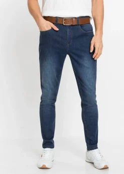 Hombre bonprix bonprix Vaqueros elásticos de corte slim y tapered (2 unidades)