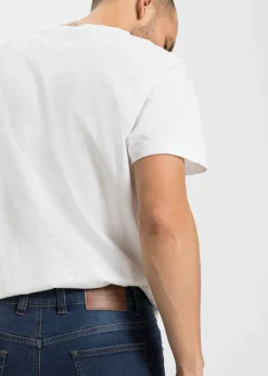 Hombre bonprix bonprix Vaqueros elásticos de corte slim y tapered (2 unidades)