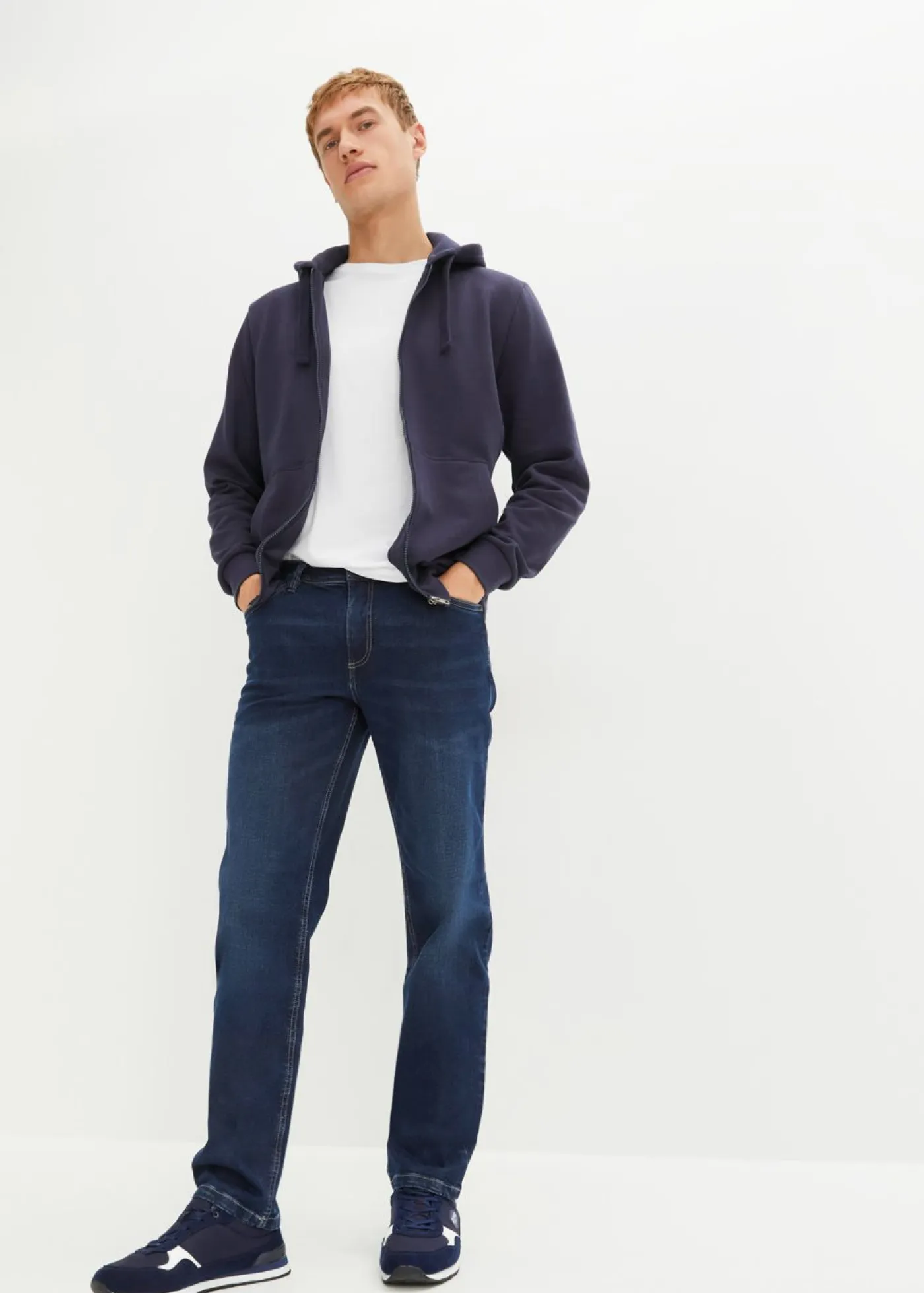 Hombre bonprix bonprix Vaqueros elásticos de corte regular y recto