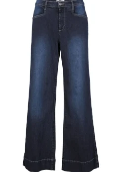 Mujer bonprix bonprix Vaqueros elásticos de pernera ancha y cintura media