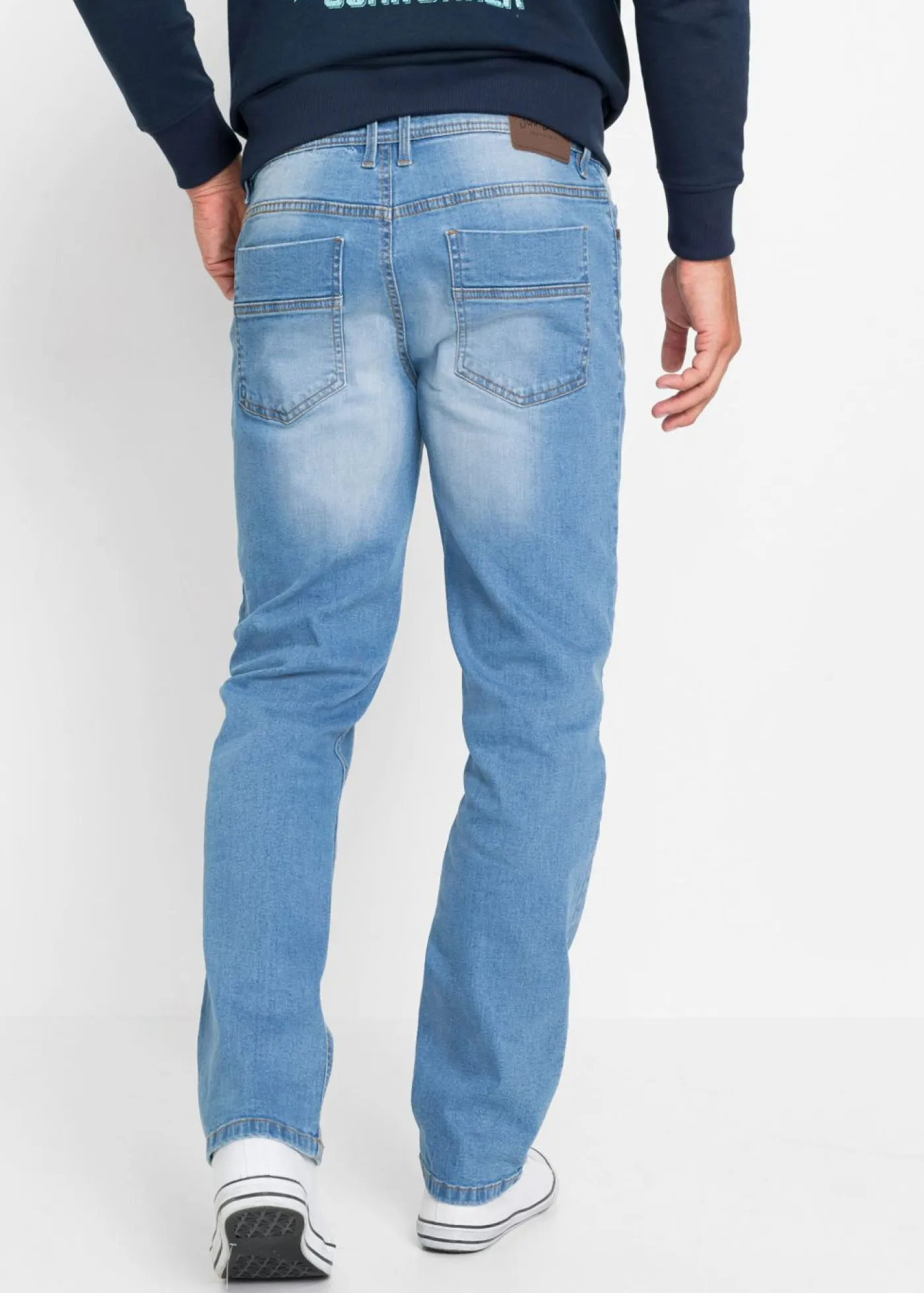 Hombre bonprix bonprix Vaqueros elásticos ligeros regular fit, straight (2 unidades)